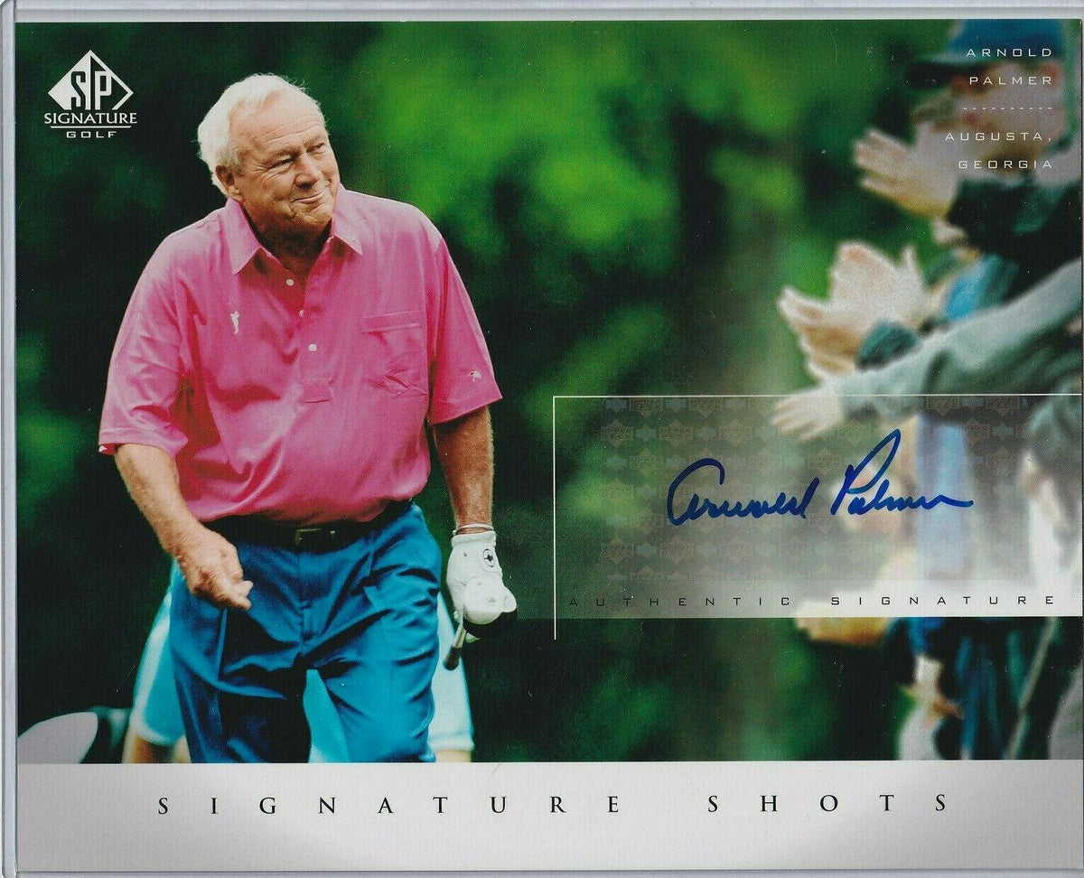 Arnold Palmer certified autograph 2004 SP Signature golf 8x10 photo card - AutographsForSale.com