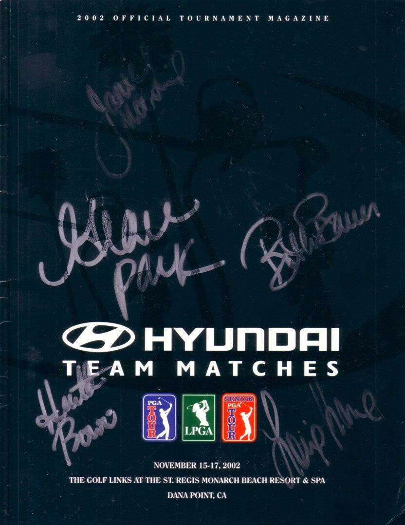 Grace Park Beth Bauer Heather Bowie Lorie Kane Janice Moodie LPGA signed 2002 Hyundai golf program - AutographsForSale.com