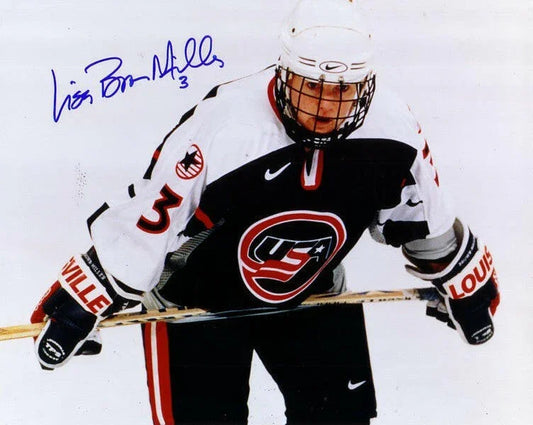 Lisa Brown-Miller signed 1998 US Women’s hockey team 8x10 photo - AutographsForSale.com