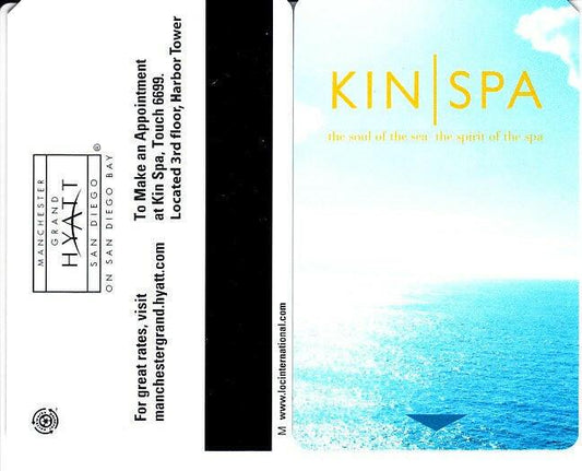 Manchester Grand Hyatt San Diego hotel room key (Kin Spa) - AutographsForSale.com