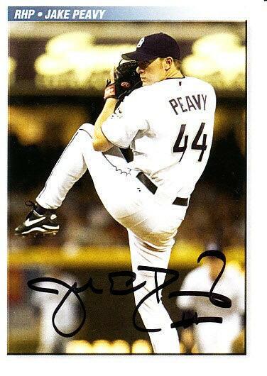 Jake Peavy autographed San Diego Padres Baseball card - AutographsForSale.com
