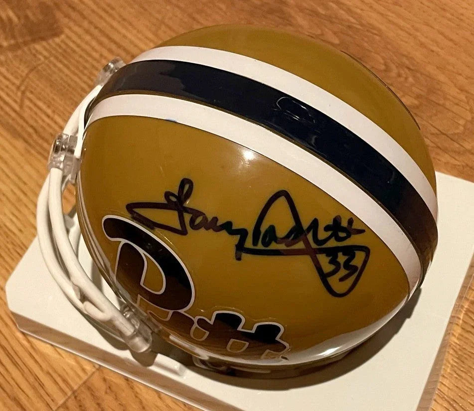 Tony Dorsett autographed Pittsburgh Panthers mini helmet JSA - AutographsForSale.com