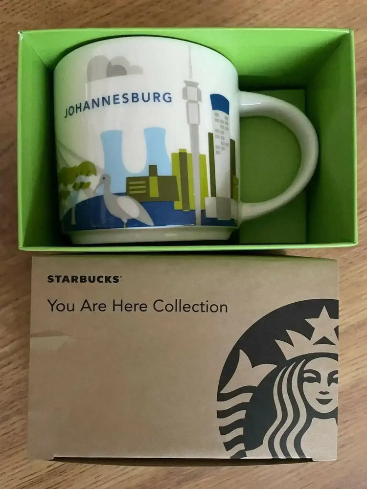 Starbucks 2013 You Are Here Collection Johannesburg 14 ounce collector coffee mug NEW - AutographsForSale.com