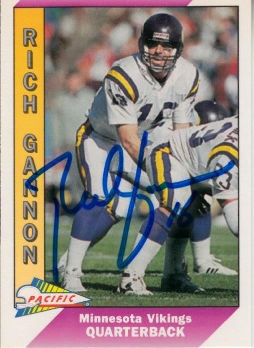 Rich Gannon autographed Minnesota Vikings 1991 Pacific card - AutographsForSale.com