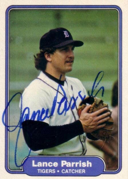 Lance Parrish autographed Detroit Tigers 1982 Fleer card - AutographsForSale.com