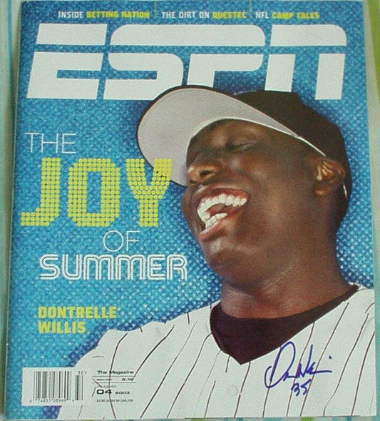 Dontrelle Willis signed Florida Marlins 2003 ESPN magazine - AutographsForSale.com