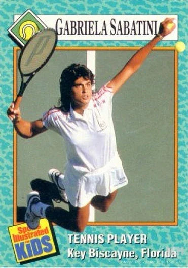 Gabriela Sabatini 1989 SI for Kids tennis card - AutographsForSale.com