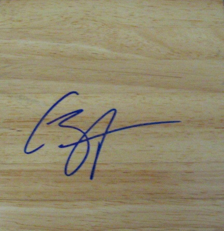 Caron Butler signed basketball wood floor UConn Mavericks Washington Wizards - AutographsForSale.com