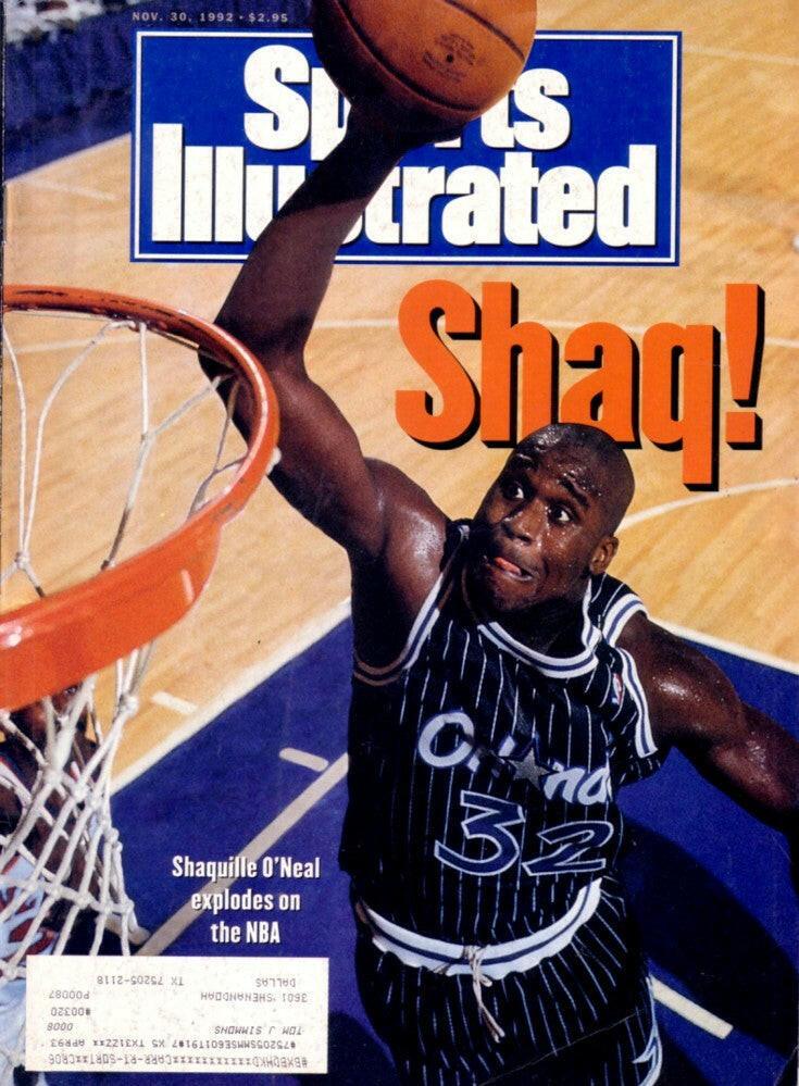 Shaquille O'Neal Orlando Magic 1992 Sports Illustrated magazine - AutographsForSale.com