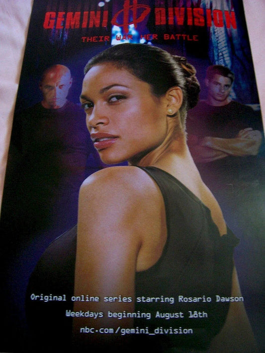 Gemini Division mini 2008 SDCC poster Rosario Dawson - AutographsForSale.com