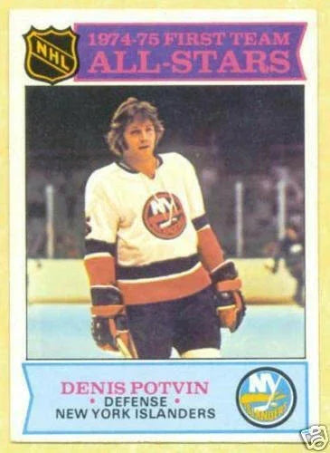 Denis Potvin New York Islanders 1975-76 Topps card - AutographsForSale.com