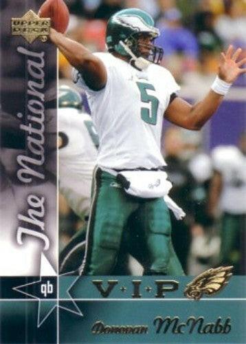 Donovan McNabb Philadelphia Eagles 2005 Upper Deck National Convention VIP promo card - AutographsForSale.com