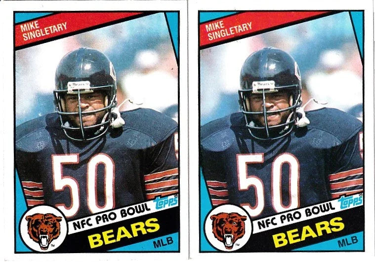 2 Mike Singletary Chicago Bears 1984 Topps cards - AutographsForSale.com