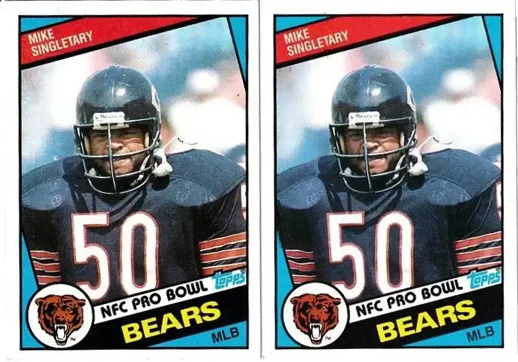 2 Mike Singletary Chicago Bears 1984 Topps cards - AutographsForSale.com
