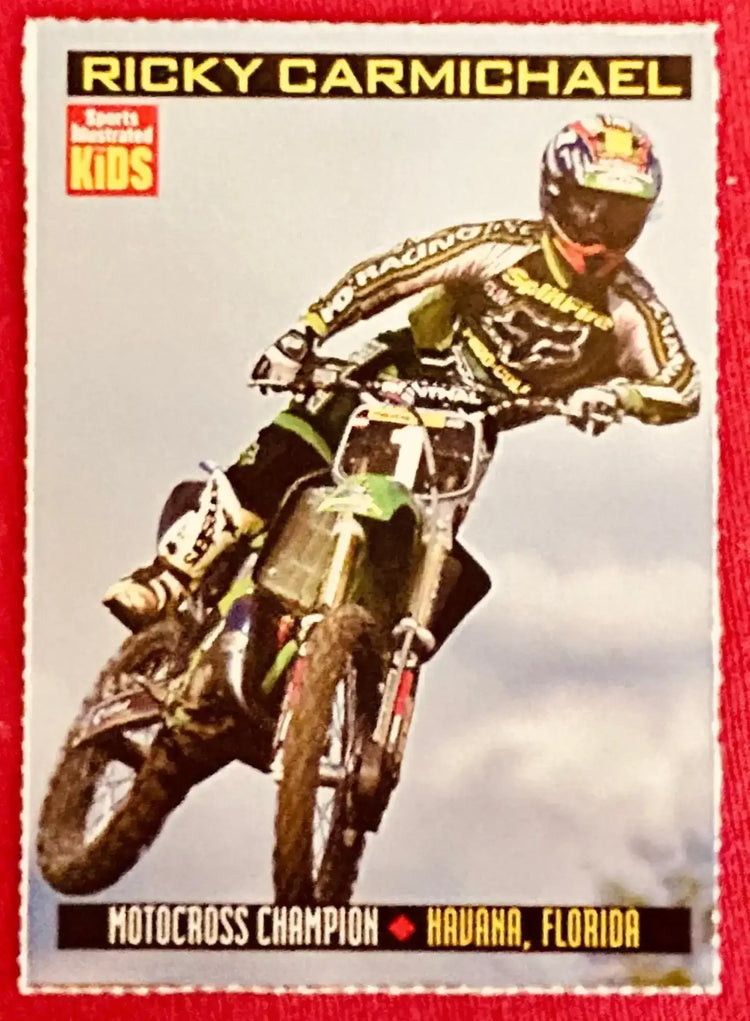 Ricky Carmichael 1999 SI for Kids motocross Rookie Card - AutographsForSale.com