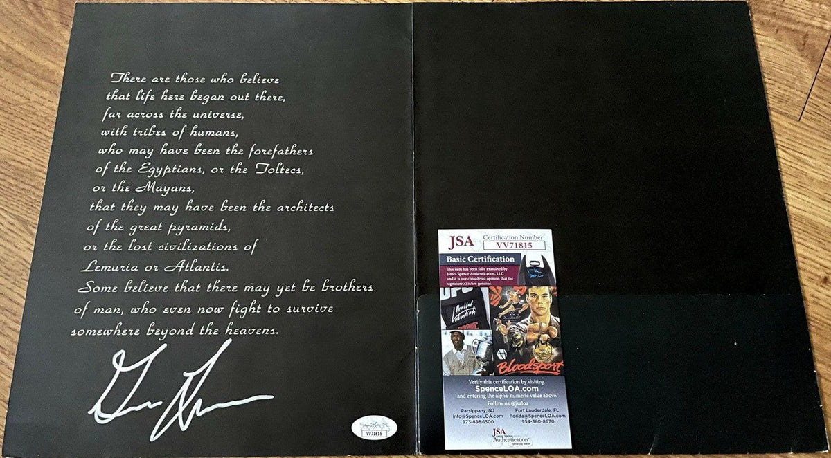 Glen Larson signed Battlestar Galactica 1979 Officers Fan Club folder JSA - AutographsForSale.com