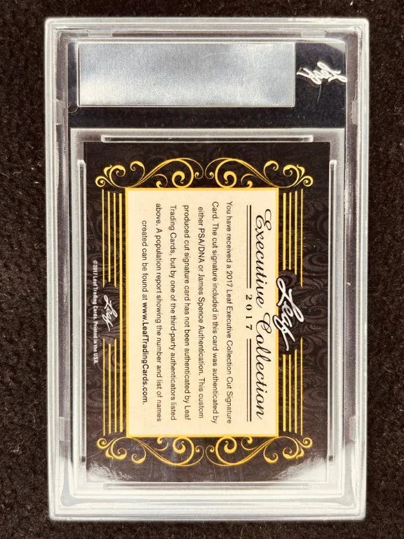 Bob Pettit 2017 Leaf Masterpiece Cut Signature certified signed card 1/1 JSA LSU - AutographsForSale.com