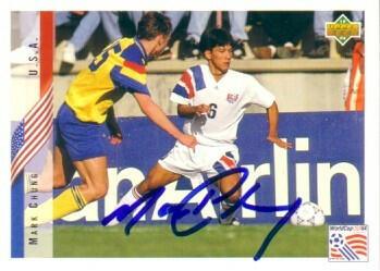 Mark Chung autographed US Soccer 1994 Upper Deck card - AutographsForSale.com