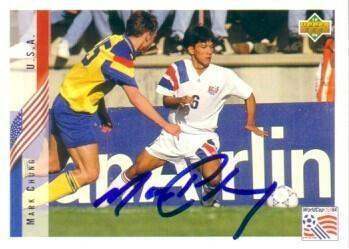 Mark Chung autographed US Soccer 1994 Upper Deck card - AutographsForSale.com