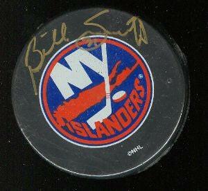 Billy Smith autographed New York Islanders puck - AutographsForSale.com