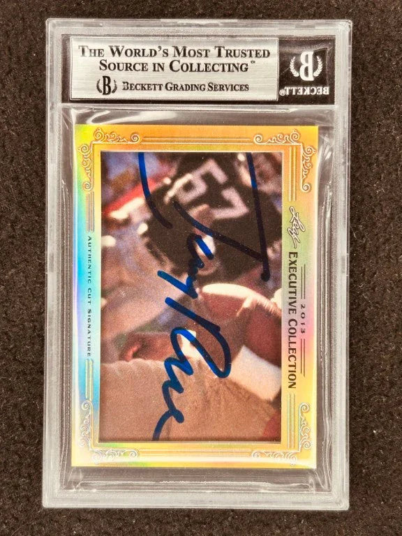 Bill Walsh & Jerry Rice 2013 Leaf Masterpiece Cut Signature certified signed card 1/1 49ers JSA - AutographsForSale.com