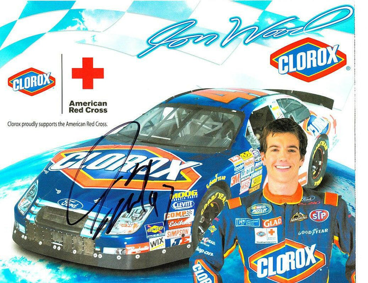 Jon Wood autographed Clorox Racing NASCAR 8x10 photo card - AutographsForSale.com