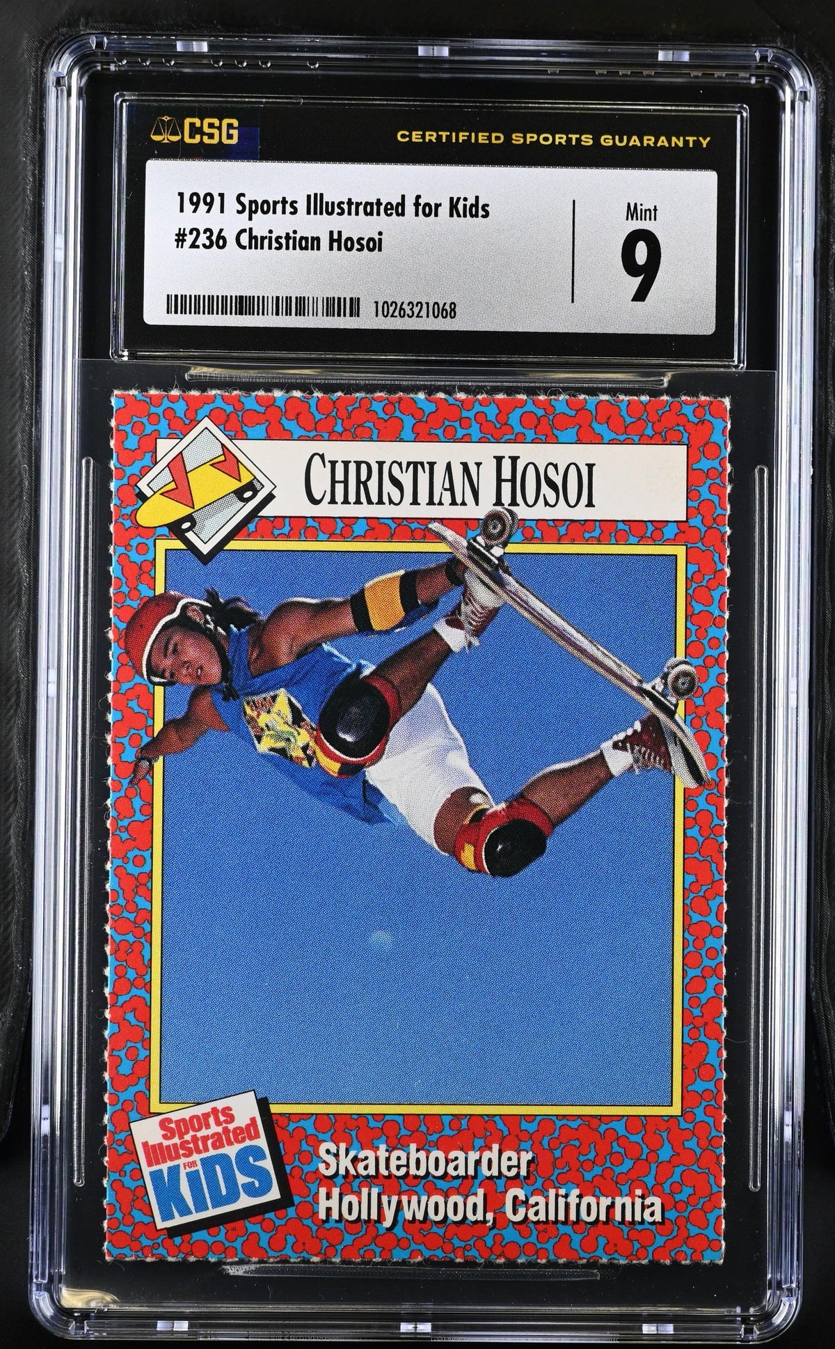 Christian Hosoi 1991 SI for Kids skateboarding RC CSG 9 MT - AutographsForSale.com