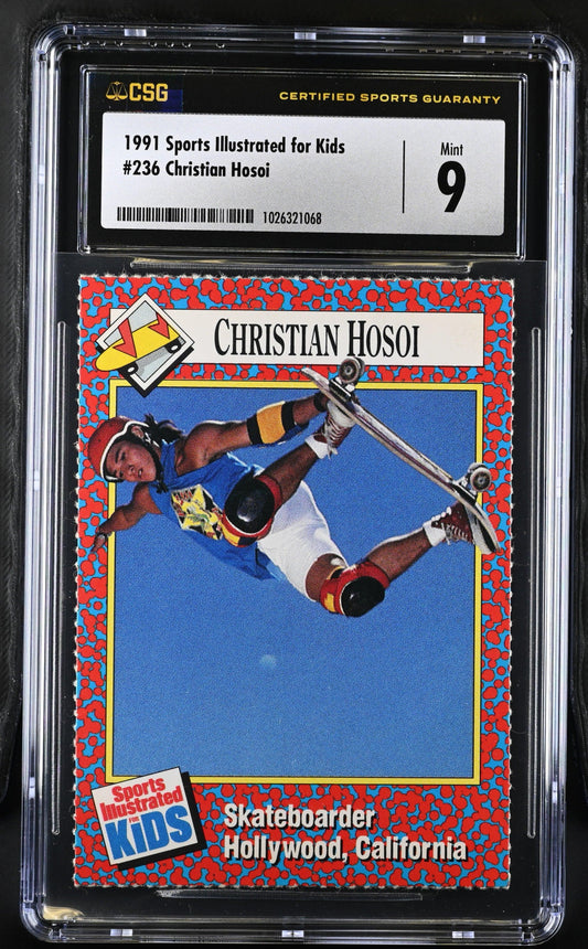 Christian Hosoi 1991 SI for Kids skateboarding RC CSG 9 MT - AutographsForSale.com