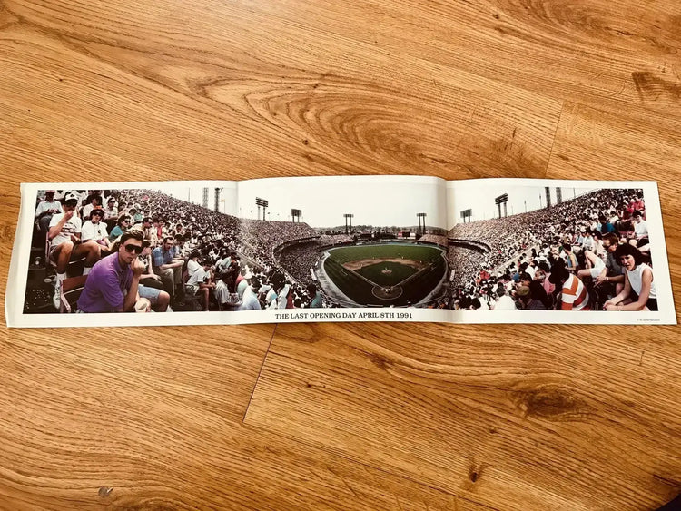 Orioles Memorial Stadium 1991 Last Opening Day French-Bray foldout poster - AutographsForSale.com