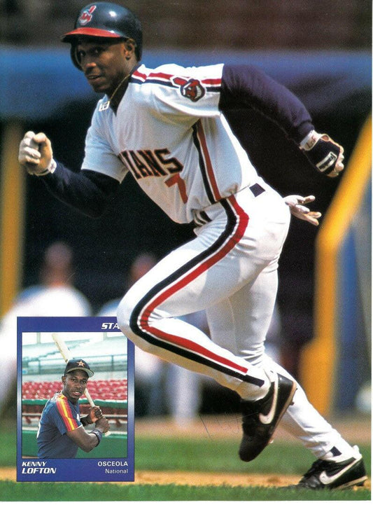 Kenny Lofton signed Indians Beckett Baseball cover photo - AutographsForSale.com