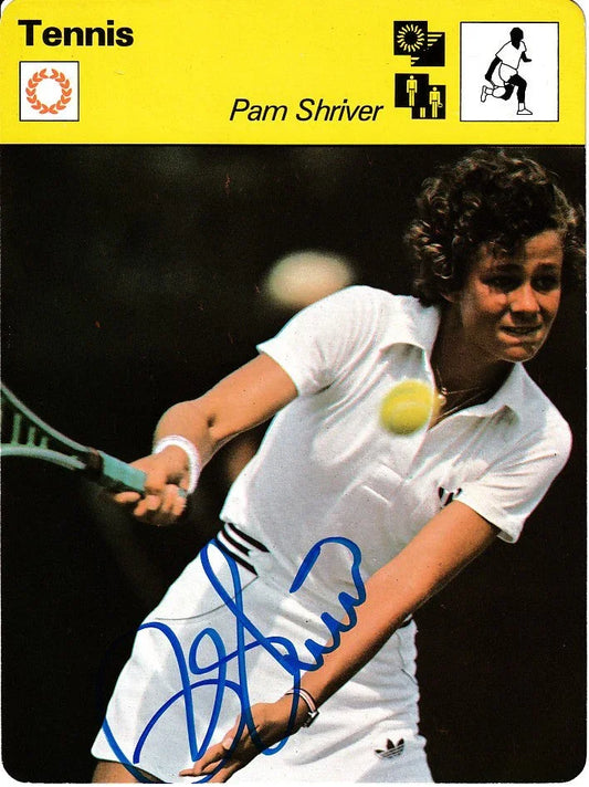 Pam Shriver autographed 1979 Sportscaster Tennis Rookie Card - AutographsForSale.com