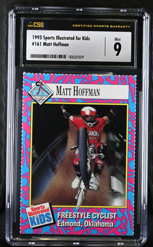Mat Hoffman 1993 SI for Kids BMX Rookie Card CSG grade 9 MT - AutographsForSale.com