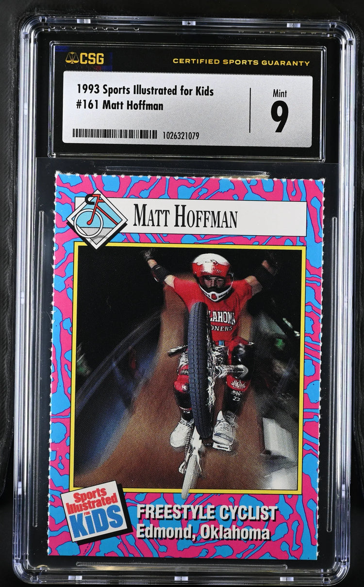 Mat Hoffman 1993 SI for Kids BMX Rookie Card CSG grade 9 MT - AutographsForSale.com