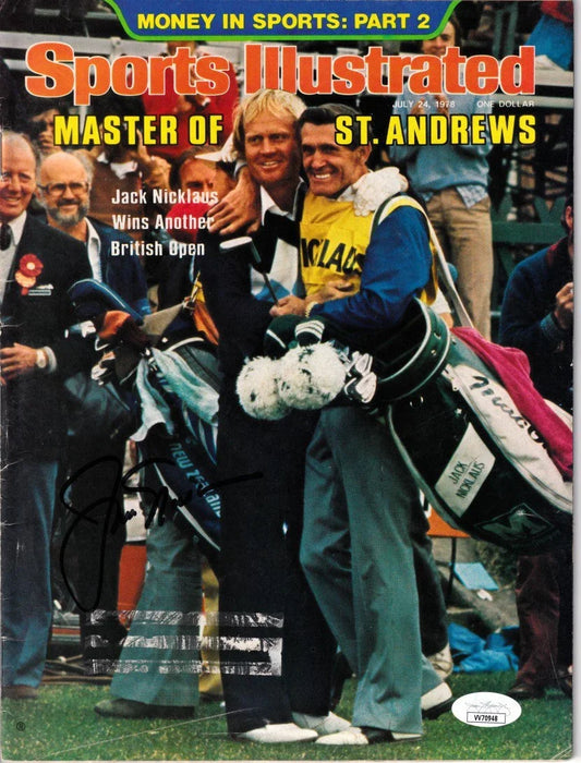 Jack Nicklaus signed 1978 British Open Sports Illustrated magazine JSA - AutographsForSale.com