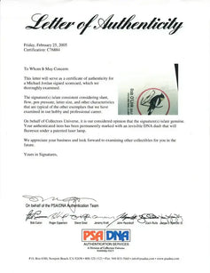 Michael Jordan & Scottie Pippen 2014 Leaf Masterpiece Cut Signature card 1/1 PSA Chicago Bulls - AutographsForSale.com