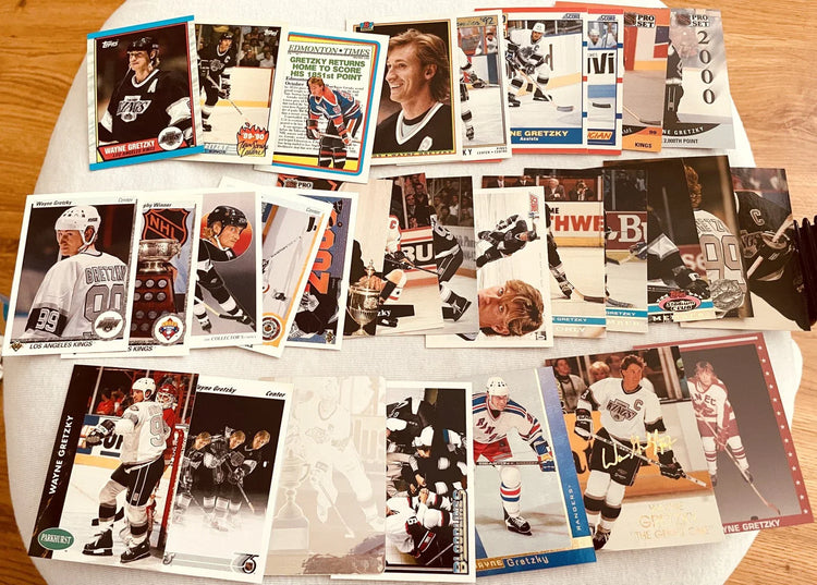 Wayne Gretzky 31 Different hockey cards 1989-90 To 1996-97 Including inserts And Oddballs - AutographsForSale.com