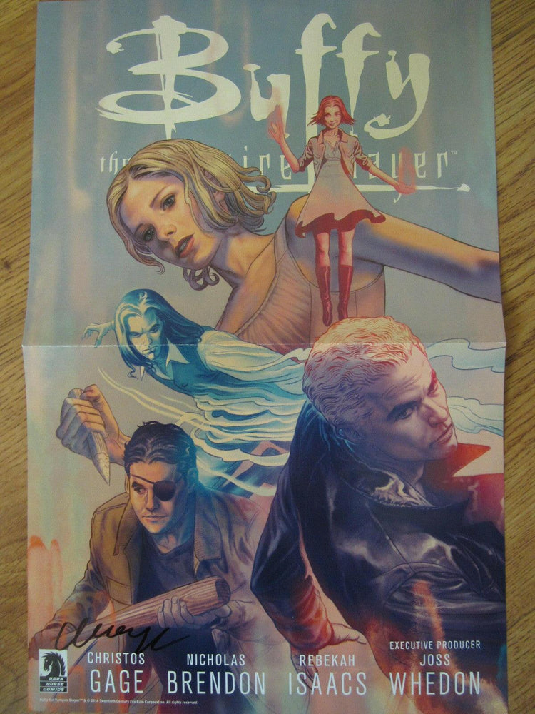 Christos Gage signed Buffy Vampire Slayer 2014 SDCC Dark Horse poster - AutographsForSale.com