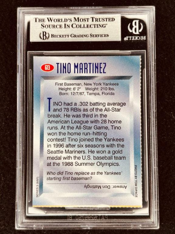 Tino Martinez signed NY Yankees 1997 SI for Kids card BAS certified - AutographsForSale.com