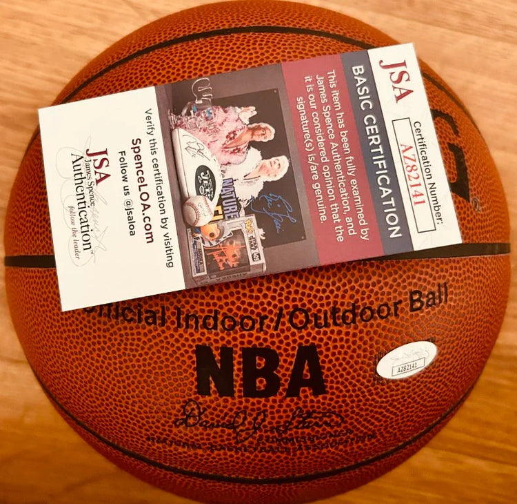 Gail Goodrich signed Spalding NBA basketball JSA UCLA Lakers - AutographsForSale.com