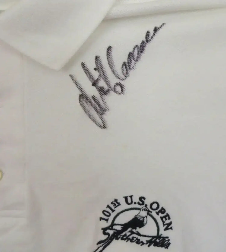 Retief Goosen signed 2001 US Open Southern Hills golf Shirt - AutographsForSale.com