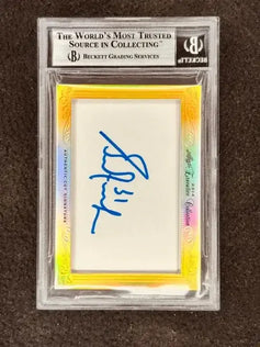 Patrick Roy & Grant Fuhr 2014 Leaf Masterpiece Cut Signature certified signed hockey card 1/1 JSA - AutographsForSale.com