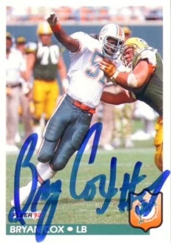 Bryan Cox autographed Miami Dolphins 1992 Fleer card - AutographsForSale.com
