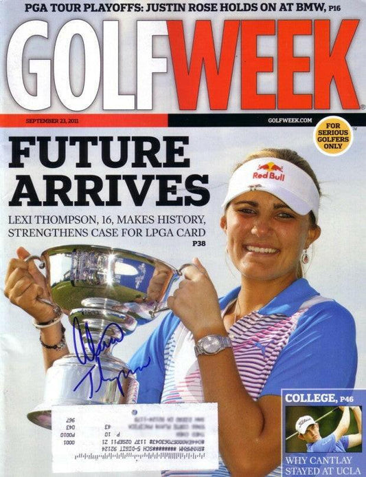 Lexi Thompson autographed 2011 Golfweek 1st LPGA Win issue - AutographsForSale.com