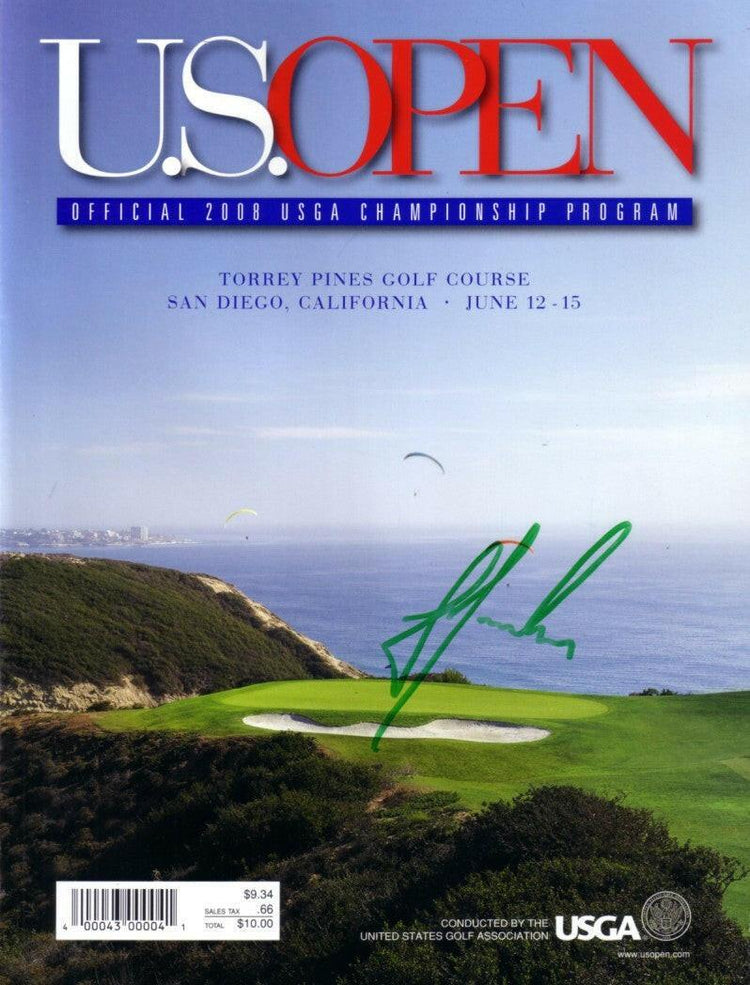 Trevor Immelman autographed 2008 US Open program - AutographsForSale.com