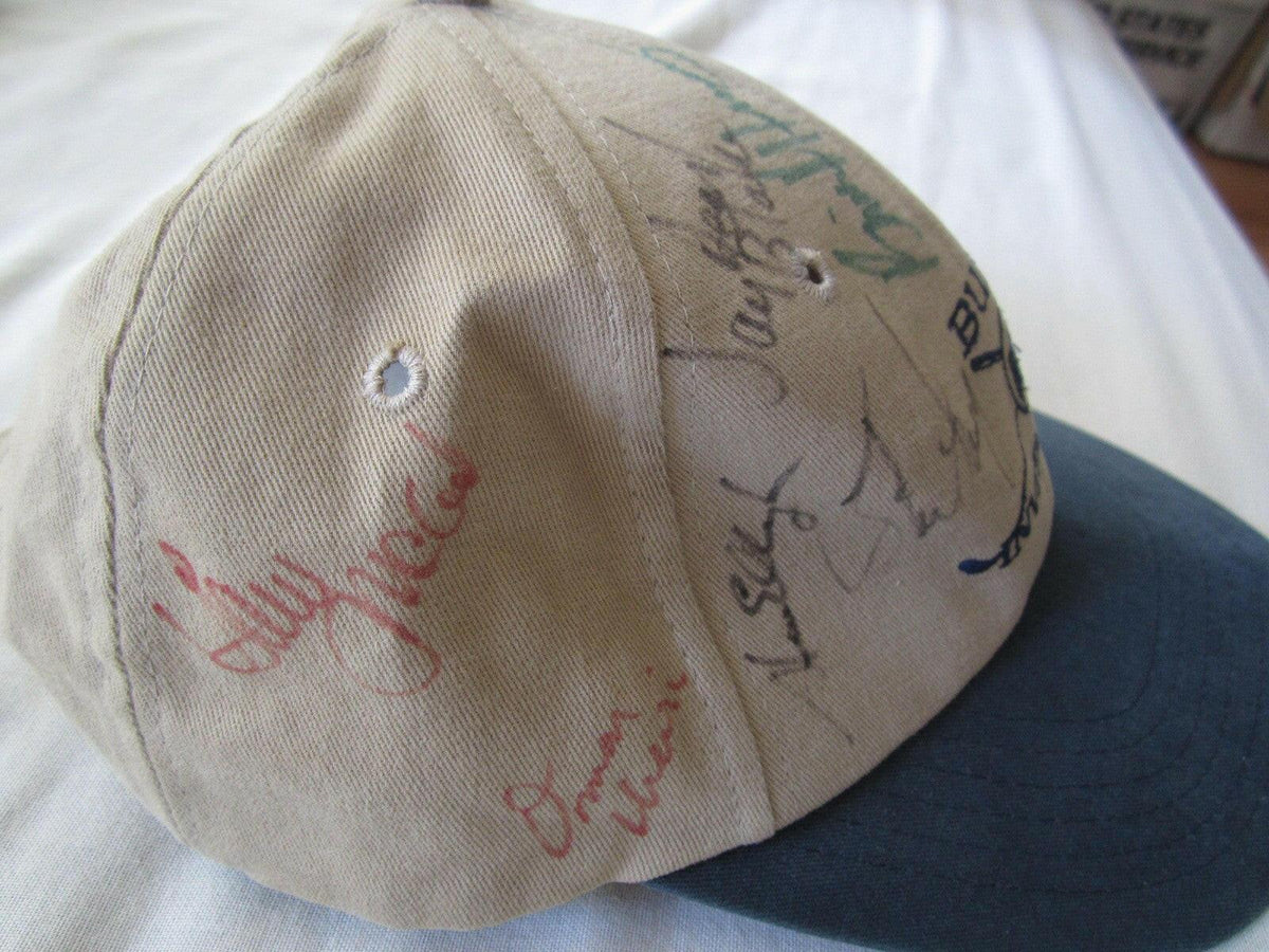 Buick Invitational golf cap signed by 10 PGA Tour Players Ben Crenshaw Steve Elkington Scott Simpson - AutographsForSale.com