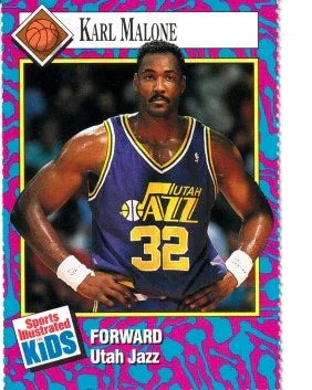 Karl Malone Utah Jazz 1993 Sports Illustrated for Kids card - AutographsForSale.com