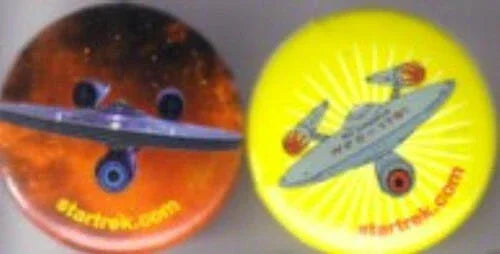 Star Trek Enterprise 2010 Comic-Con set of 2 buttons or pins - AutographsForSale.com