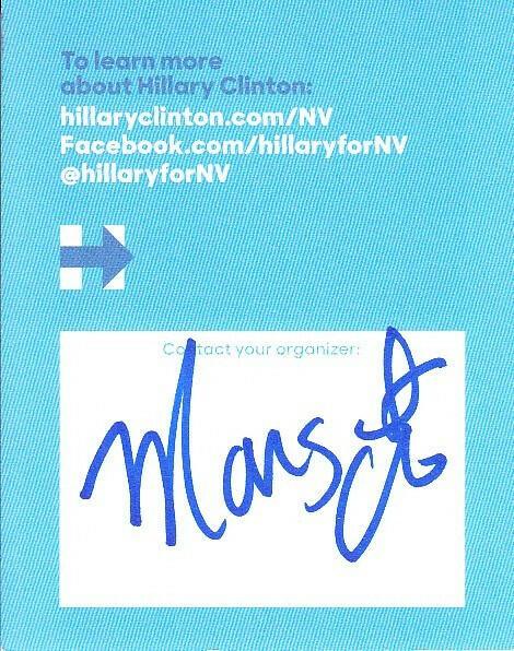 Margaret Cho signed 2016 Hillary Clinton campaign flyer stub - AutographsForSale.com