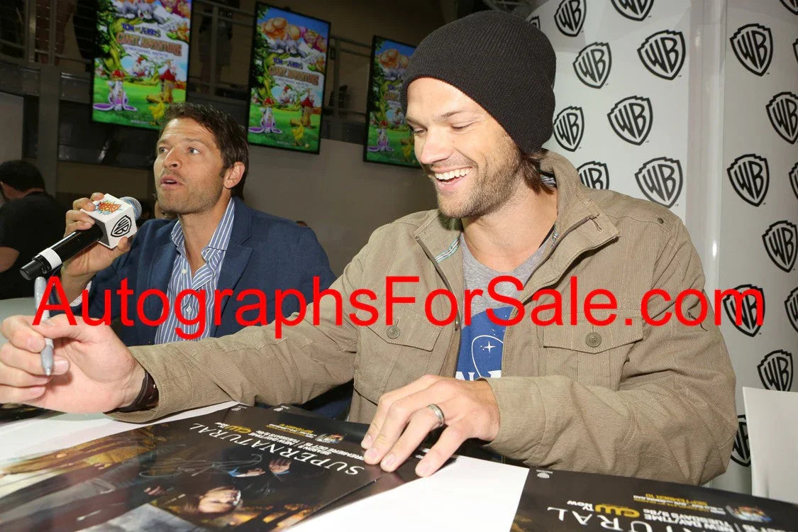 Supernatural cast signed 2013 SDCC poster Jensen Ackles Jared Padalecki JSA - AutographsForSale.com