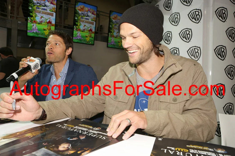 Supernatural cast signed 2013 SDCC poster Jensen Ackles Jared Padalecki JSA - AutographsForSale.com